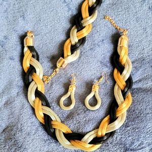 3pc Big Rope Tri color set black/silver/gold